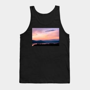 Sunset Sky Above Okanagan Lake Tank Top